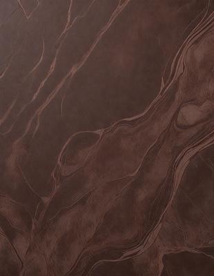 The primary subject of the image is a brown leather surface, which appears to be a piece of leather or a leather-like material. The setting is a close-up of the leather, showcasing its texture and details. The visual style is a close-up, focusing on the leather's texture and appearance. The colors and mood of the image are predominantly brown, giving it a warm and natural feel.
