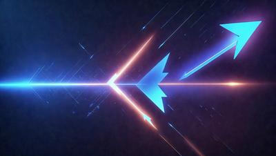 The primary subject of the image is a blue and white triangle, which is the main object, scene, or focus of the image. The setting or background of the image is a dark blue sky, which creates a contrasting and dramatic atmosphere. The visual style of the image is digital art, as it appears to be a digital illustration or drawing. The colors and mood of the image are predominantly blue and white, with a sense of depth and dimension created by the contrasting colors and the dark blue sky.