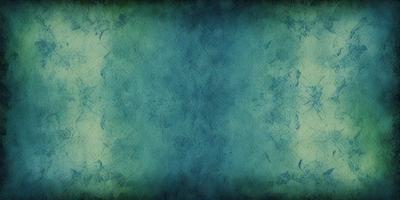 The primary subject of the image is a blue background with a pattern of green and white. The setting is a wall, and the visual style is a combination of digital art and illustration. The dominant colors are blue, green, and white, creating a calm and soothing atmosphere.