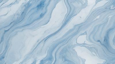 The primary subject of the image is a blue and white marbled tile. The setting is a bathroom, as the tiles are placed on the wall. The visual style is a close-up of the tiles, showcasing their intricate design. The dominant colors are blue and white, creating a calm and soothing atmosphere.