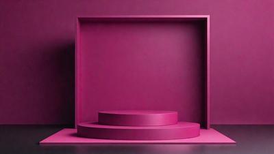 The primary subject of the image is a pink box, which is the main object in the scene. The box is placed on a pink surface, creating a visually striking contrast. The setting appears to be a room with a pink wall, which further emphasizes the pink theme of the scene. The visual style of the image is a close-up of the pink box, showcasing its unique color and design. The colors and mood of the image are predominantly pink, giving it a warm and inv