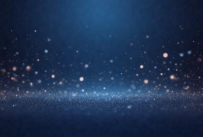 The primary subject of the image is a blue background with a pattern of white dots. The setting appears to be a dark, starry night, with the dots creating a celestial effect. The visual style is a digital art or illustration, as the dots are arranged in a deliberate pattern. The colors and mood of the image are predominantly dark and moody, with the blue background and white dots creating a sense of depth and mystery.