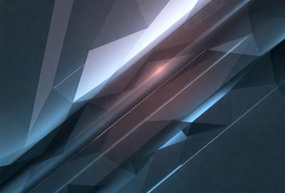 The primary subject of the image is a blue and white geometric pattern. The setting is a dark blue background, which contrasts with the bright blue and white pattern. The visual style is a digital art or illustration, creating a modern and abstract appearance. The colors and mood of the image are predominantly blue and white, giving it a calm and sophisticated atmosphere.