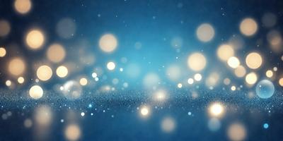 The primary subject of the image is a blue background with a pattern of bright, shining lights. The setting appears to be a dark room, and the visual style is a combination of a photo and digital art. The colors and mood of the image are predominantly blue and bright, creating a sense of depth and a visually appealing atmosphere.
