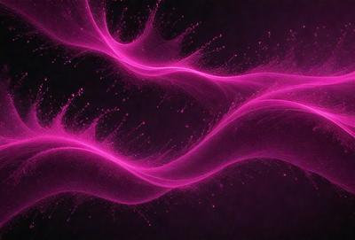 The primary subject of the image is a pink, swirling, and flowing pattern. The setting is a dark background, which contrasts with the vibrant pink color of the pattern. The visual style appears to be a digital art or illustration, as the pattern is intricate and detailed. The colors and mood of the image are predominantly pink, creating a sense of warmth and energy.