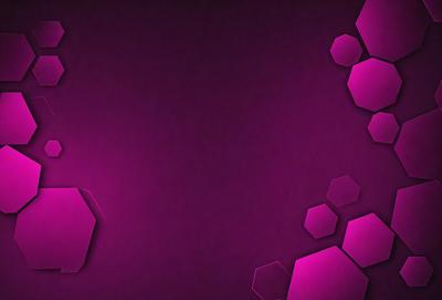 The primary subject of the image is a purple background with a few hexagonal shapes. The setting is a purple wall, and the visual style appears to be a digital art or illustration. The dominant colors are purple and pink, creating a calm and soothing atmosphere.