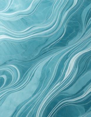The primary subject of the image is a blue and white swirling pattern, which appears to be a part of a marble or stone surface. The setting is a large body of water, possibly an ocean or a large lake. The visual style of the image is a close-up of the swirling pattern, showcasing the intricate details of the design. The colors and mood of the image are predominantly blue and white, creating a serene and calming atmosphere.