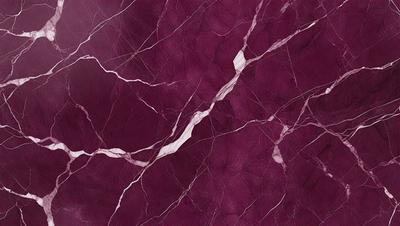 The primary subject of the image is a marbled wall with a purple hue. The setting is a room with a purple marbled wall as the main focus. The visual style is a close-up of the marbled wall, showcasing its texture and pattern. The colors and mood of the image are predominantly purple, creating a calm and elegant atmosphere.