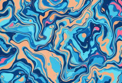 The primary subject of the image is a blue and orange swirling pattern, which appears to be a digital art or illustration. The setting is a blue and orange background, creating a vibrant and lively atmosphere. The visual style is a mix of digital art and illustration, with a focus on the swirling pattern. The colors and mood of the image are energetic and dynamic, with the blue and orange hues evoking a sense of movement and excitement.