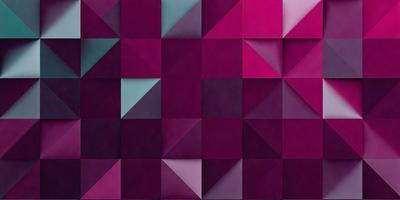 The primary subject of the image is a purple and pink geometric pattern. The setting is a wall with a purple background. The visual style is a combination of digital art and illustration. The dominant colors are purple and pink, creating a warm and vibrant atmosphere.