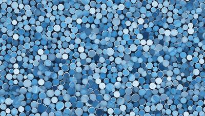 The primary subject of the image is a blue and white pattern, which is the main focus of the image. The setting is a blue background, and the visual style is a patterned surface. The colors and mood of the image are predominantly blue and white, creating a calm and serene atmosphere.