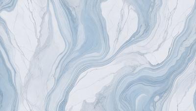 The primary subject of the image is a marble-like pattern, which is the main object, scene, or focus of the image. The setting or background features a white and blue marble-like pattern, which gives the image a clean and elegant appearance. The visual style of the image is a close-up of the marble-like pattern, which highlights the intricate details and textures of the surface. The colors and mood of the image are predominantly white and blue, creating a sense of calmness and s