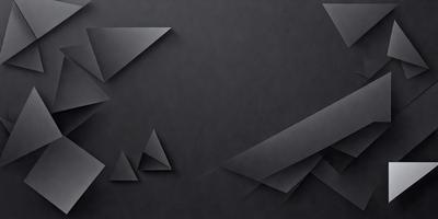 The primary subject of the image is a black background with a pattern of triangles. The setting is a dark room, and the visual style appears to be a digital art or illustration. The dominant colors are black and grey, creating a moody atmosphere.