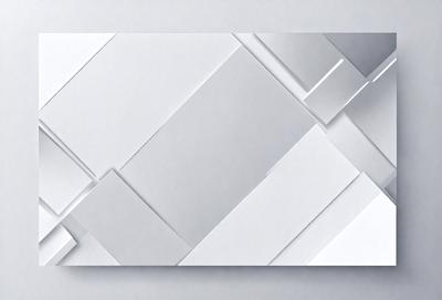 The image features a white paper with a pattern of squares, creating a visually appealing design. The paper is cut into a square shape, giving it a unique and artistic appearance. The overall mood of the image is clean and minimalistic, with the focus on the paper's pattern and design.