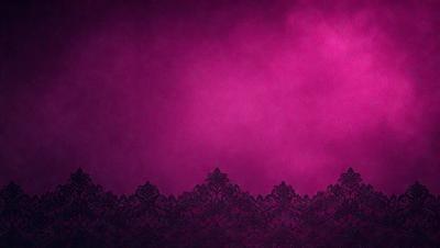 The primary subject of the image is a purple background with a lace pattern. The setting is a dark, cloudy sky, creating a moody atmosphere. The visual style is a combination of a photo and digital art, with the purple background and lace pattern being digitally created. The colors and mood of the image are predominantly purple, creating a sense of mystery and intrigue.