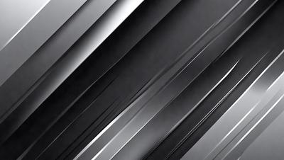 The primary subject of the image is a series of silver lines or stripes. The setting is a black background, which contrasts with the silver lines. The visual style appears to be a pattern or texture, rather than a photo or digital art. The dominant colors are silver and black, creating a modern and sleek atmosphere.