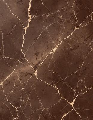 The image features a marble wall with a brown and yellow color scheme. The wall is covered in a pattern of swirls and lines, giving it a unique and intricate appearance. The setting appears to be a room with a brown floor, which complements the marble wall. The visual style of the image is a close-up of the marble wall, showcasing its texture and design. The colors and mood of the image are warm and inviting, with the brown and yellow tones creating a sense of elegance and