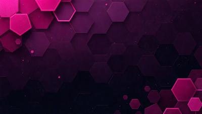 The primary subject of the image is a purple background with a geometric pattern. The setting is a dark, purple background that contrasts with the geometric pattern. The visual style is a digital art or illustration, as the pattern is created through a digital medium. The colors and mood of the image are predominantly purple, creating a calm and serene atmosphere.