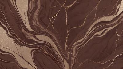 The primary subject of the image is a close-up of a marble surface with a pattern of gold streaks. The setting is a natural environment, possibly a rock formation or a stone wall. The visual style is a combination of a photo and a digital art, as the gold streaks are digitally enhanced to create a unique and intricate pattern. The colors and mood of the image are rich and earthy, with the gold streaks adding a touch of luxury and sophistication.