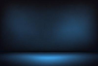 The primary subject of the image is a blue wall with a blue light shining on it. The setting is a dark room, and the visual style appears to be a digital art or illustration. The dominant colors are blue, and the overall atmosphere is calm and serene.