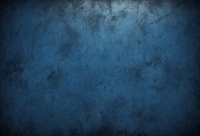 The primary subject of the image is a blue wall with a textured, dirty appearance. The setting is a room with a blue background, and the visual style is a close-up of the wall. The colors and mood of the image are predominantly blue, creating a calm and serene atmosphere.