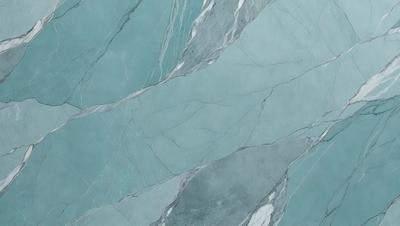 The primary subject of the image is a marble-like surface with a blue and white color scheme. The setting is a bathroom, and the visual style is a combination of a photo and a drawing. The colors and mood of the image are calming and serene, with the blue and white tones creating a sense of tranquility.