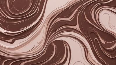 The primary subject of the image is a brown and white paper sculpture, which appears to be a piece of art or a decorative item. The setting is a wall, and the visual style is a combination of digital art and illustration. The colors and mood of the image are predominantly brown and white, giving it a warm and earthy feel.
