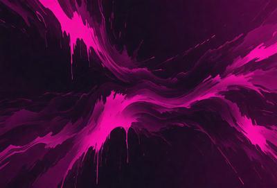 The primary subject of the image is a large, pink, swirling design. The setting is a dark background, which contrasts with the vibrant pink color of the swirl. The visual style appears to be a combination of digital art and illustration, creating a unique and eye-catching design. The colors and mood of the image are predominantly pink, giving it a warm and inviting atmosphere.