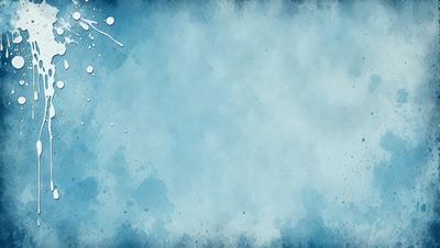The primary subject of the image is a blue background with a white line. The setting is a blue sky, and the visual style is a painting. The colors and mood of the image are predominantly blue and calm.