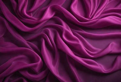 The primary subject of the image is a purple fabric, which is the main object, scene, or focus of the image. The setting or background is a purple surface, and the visual style is a close-up of the purple fabric. The colors and mood of the image are predominantly purple, creating a calm and soothing atmosphere.