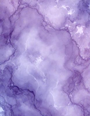 The primary subject of the image is a purple marbled wall. The setting is a room with a purple marbled wall as the main focus. The visual style is a close-up of the marbled wall, showcasing its unique texture and design. The colors and mood of the image are predominantly purple, creating a calm and soothing atmosphere.