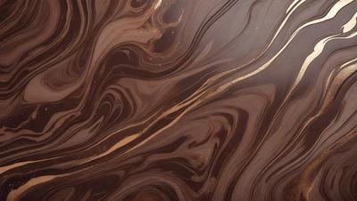 The primary subject of the image is a close-up of a wooden surface with a pattern of swirls and curves. The setting is a room with a wooden floor, and the visual style appears to be a combination of a photo and a digital art or illustration. The colors and mood of the image are predominantly dark, with the wooden surface being the main focus.