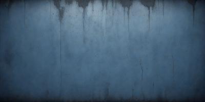 The primary subject of the image is a blue wall with a pattern of dripping paint. The setting is a room with a blue wall, and the visual style is a painting or drawing. The colors and mood of the image are predominantly blue, creating a calm and serene atmosphere.
