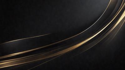 The primary subject of the image is a gold-colored, curved line or pattern. The setting is a dark background, which contrasts with the gold line. The visual style appears to be a digital art or illustration, as the gold line is depicted in a smooth and continuous manner. The colors and mood of the image are predominantly dark and moody, with the gold line serving as a focal point and a source of visual interest.