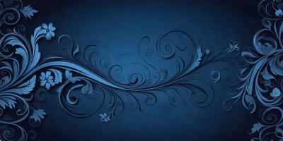 The primary subject of the image is a blue background with a swirling design. The setting is a blue background, and the visual style is a digital art or illustration. The dominant colors are blue and white, creating a calm and serene atmosphere.