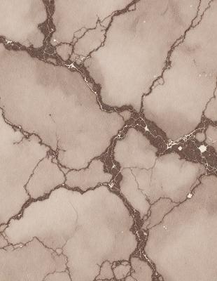 The image features a marble-like surface with a pattern of holes and crevices. The primary subject is the marble-like surface, which is the setting and background of the image. The visual style is a close-up of the marble, showcasing its unique texture and pattern. The colors and mood of the image are predominantly brown, giving it a natural and earthy appearance.