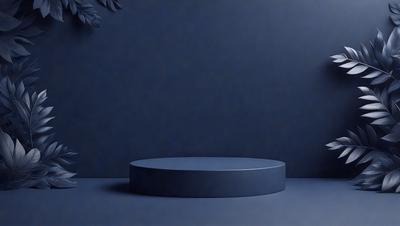 The primary subject of the image is a blue table or a blue circle, which is the main focus of the scene. The table is placed against a blue wall, creating a striking contrast between the blue table and the blue wall. The visual style of the image is a photo, capturing the blue table and the blue wall in a realistic manner. The colors and mood of the image are predominantly blue, giving it a calm and serene atmosphere.