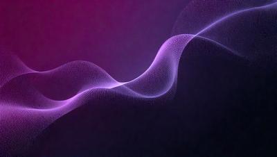 The primary subject of the image is a purple wave, which is the main focus of the scene. The wave is set against a dark background, creating a striking contrast. The visual style of the image is digital art, as it appears to be a computer-generated or manipulated image. The dominant colors in the image are purple and black, giving it a moody and dramatic atmosphere.