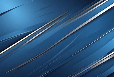 The primary subject of the image is a blue background with a pattern of silver lines. The setting is a blue background with a pattern of silver lines. The visual style is a digital art or illustration. The colors and mood are predominantly blue and silver, creating a modern and sleek atmosphere.