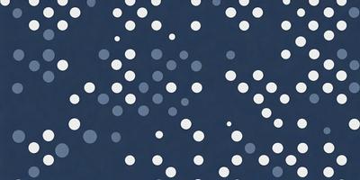 The primary subject of the image is a blue background with a pattern of white dots. The setting appears to be a night sky, with the dots creating a star-like effect. The visual style is a combination of a photo and digital art, as the dots are arranged in a way that resembles a painting. The colors and mood of the image are predominantly blue and dark, creating a sense of mystery and depth.