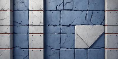 The primary subject of the image is a brick wall with a blue background. The setting is a brick wall with a blue background, and the visual style is a photo. The colors and mood of the image are predominantly blue, creating a calm and serene atmosphere.