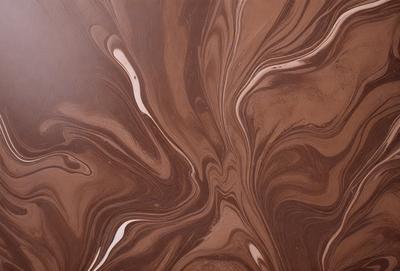 The primary subject of the image is a close-up of a brown and white marbled surface, which appears to be a piece of wood or a marbled wall. The setting is a room with a brown and white marbled wall, and the visual style is a close-up of the marbled surface. The colors and mood of the image are predominantly brown and white, creating a warm and natural atmosphere.