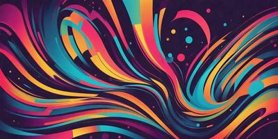 The primary subject of the image is a colorful, swirling pattern that appears to be a digital art or illustration. The setting is a black background, which contrasts with the vibrant colors of the swirling pattern. The visual style suggests that the image is a creative and artistic representation of a swirling motion. The dominant colors in the image are blue, orange, and yellow, creating a lively and energetic atmosphere.
