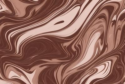 The primary subject of the image is a brown and white patterned wallpaper. The setting is a room with a brown and white striped wallpaper. The visual style is a patterned wallpaper, which gives the room a unique and interesting appearance. The dominant colors are brown and white, creating a warm and inviting atmosphere.