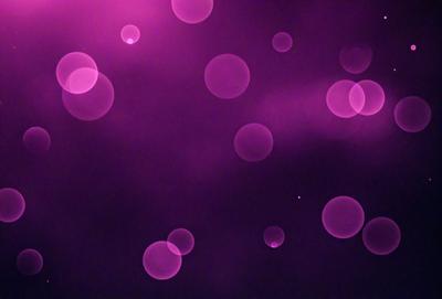 The primary subject of the image is a purple background with a pattern of pink and white circles. The setting is a dark, cloudy sky, creating a moody atmosphere. The visual style is a combination of digital art and illustration, with the circles appearing as a digital pattern. The colors and mood of the image are predominantly purple and dark, giving it a mysterious and dramatic feel.