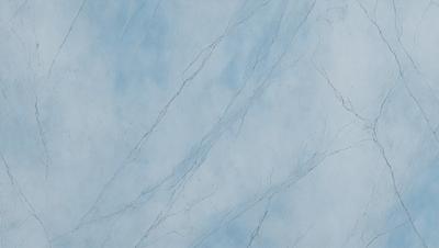 The primary subject of the image is a blue marble wall with a white background. The visual style is a photo, and the colors and mood are predominantly blue and white, creating a clean and elegant atmosphere.