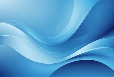 The primary subject of the image is a blue ocean with waves. The setting is a blue background, which creates a serene and calming atmosphere. The visual style is a digital art or illustration, as the waves are depicted in a detailed and artistic manner. The dominant colors are blue and white, which contribute to the overall mood of the image.