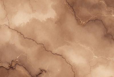 The image features a brown and tan marbled wallpaper with a pattern of lightning bolts. The wallpaper has a textured and weathered appearance, giving it a vintage feel. The lightning bolts are scattered throughout the wallpaper, creating a visually interesting and unique design. The overall atmosphere of the image is warm and inviting, with the lightning bolts adding a touch of whimsy and charm.