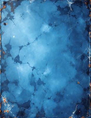 The primary subject of the image is a blue marble surface with a pattern of holes. The setting is a blue background, and the visual style appears to be a photo. The dominant colors are blue and white, creating a calm and serene atmosphere.