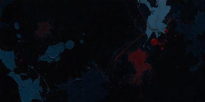 The primary subject of the image is a painting or drawing of a red circle with a blue background. The setting is a dark background, which contrasts with the red and blue colors. The visual style appears to be a combination of digital art and illustration, as the red circle and blue background are depicted in a way that resembles a digital artwork. The colors and mood of the image are predominantly dark and moody, with the red circle and blue background creating a striking contrast against the black background.